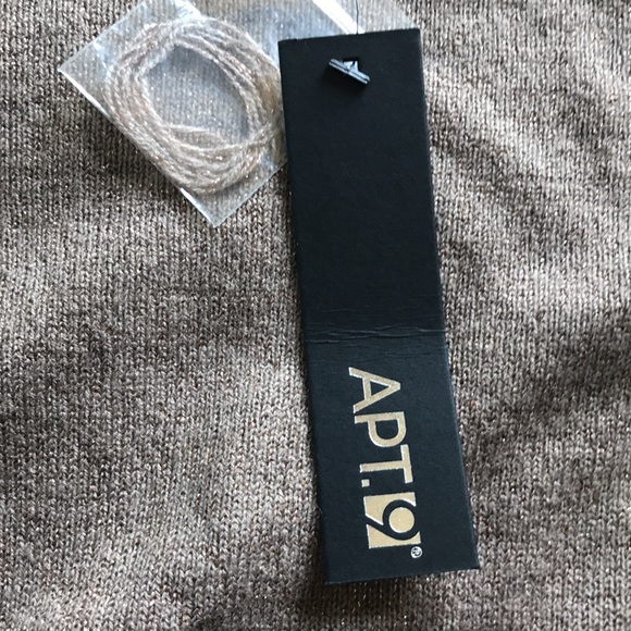 Apt.9 cinder light brown with sheen essential scoop pullover Brand New Size Med. - Picture 8 of 9